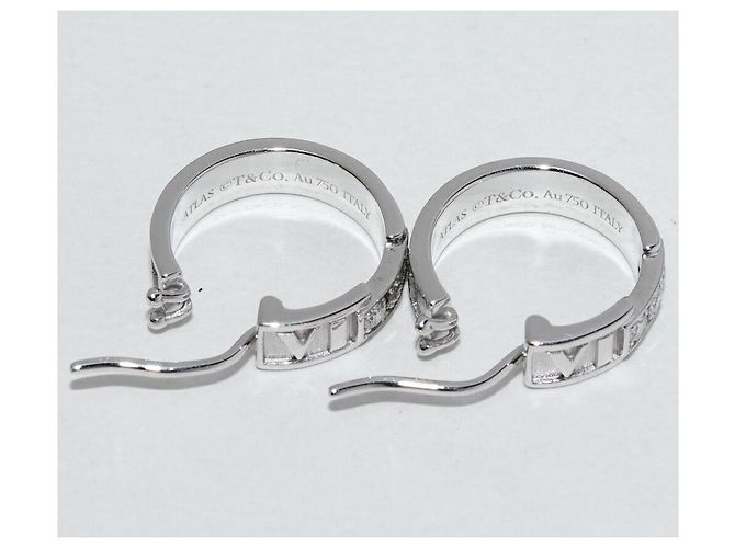 Tiffany & Co Tiffany Atlas K18WG Diamantohrringe Golden - Ansicht 4