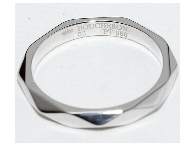Boucheron Facette Pt950 Ring Größe 55 Silber - Ansicht 4