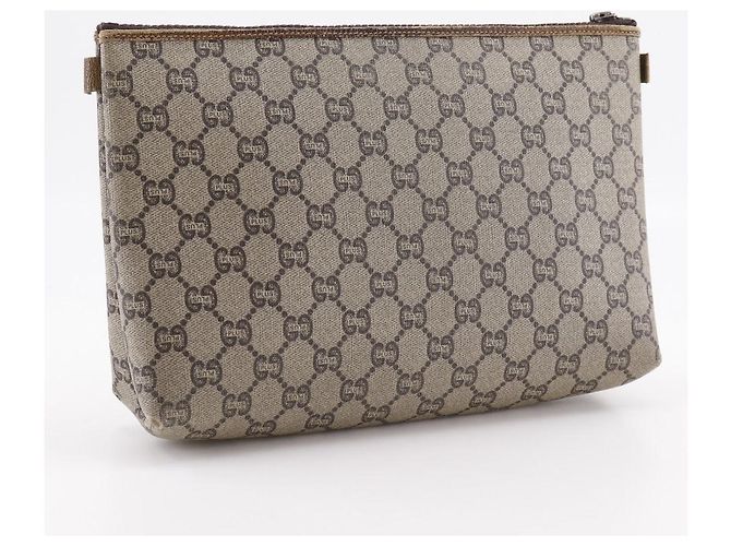 Pochette Gucci Old Gucci GG Plus Marrone - vista 3