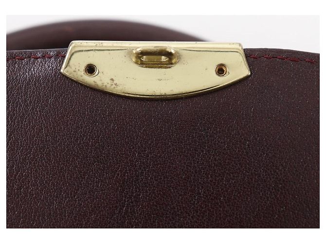 Autre Marque Borsa 2 in 2 in vitello Gold Pfeil Marrone Bordò - vista 16