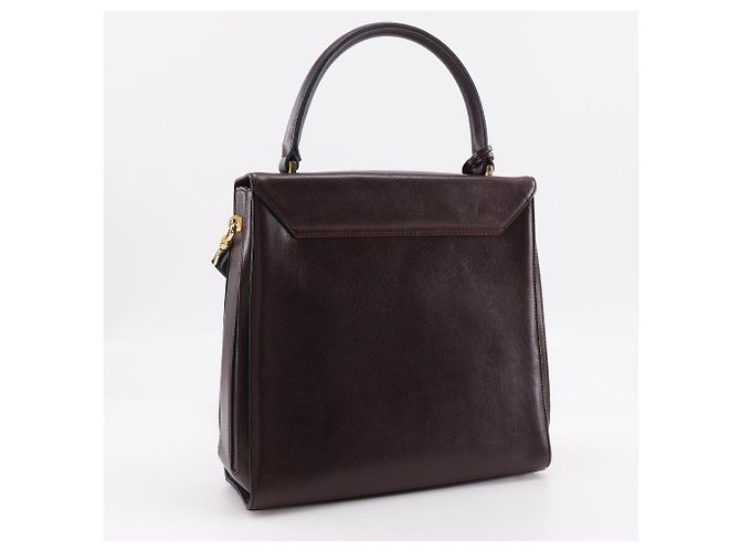Autre Marque Borsa 2 in 2 in vitello Gold Pfeil Marrone Bordò - vista 3