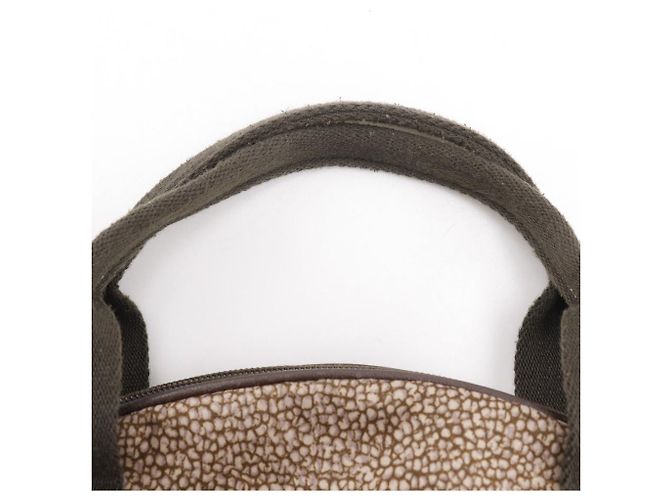 Autre Marque Nylon-Handtasche mit Uzura-Muster von Borbonese Braun Bronze - Ansicht 10