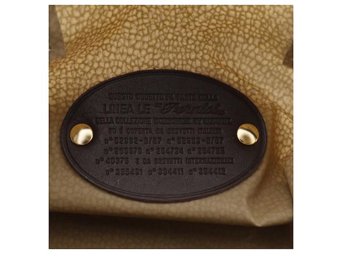 Autre Marque Nylon-Handtasche mit Uzura-Muster von Borbonese Braun Bronze - Ansicht 14