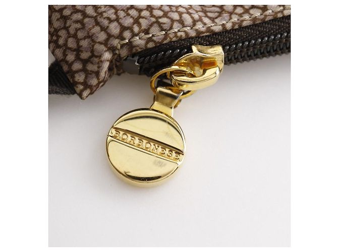 Autre Marque Nylon-Handtasche mit Uzura-Muster von Borbonese Braun Bronze - Ansicht 17