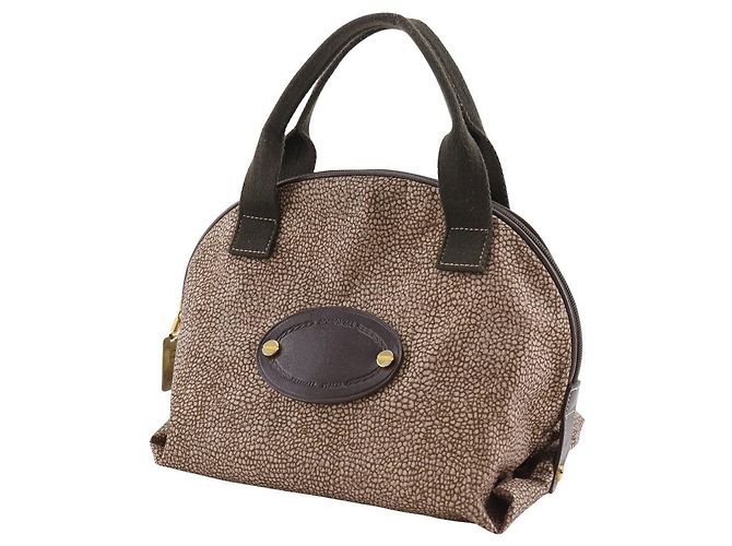 Autre Marque Nylon-Handtasche mit Uzura-Muster von Borbonese Braun Bronze - Ansicht 2