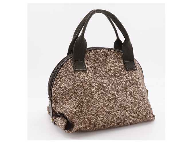 Autre Marque Nylon-Handtasche mit Uzura-Muster von Borbonese Braun Bronze - Ansicht 3