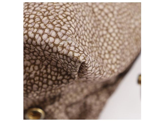 Autre Marque Nylon-Handtasche mit Uzura-Muster von Borbonese Braun Bronze - Ansicht 5