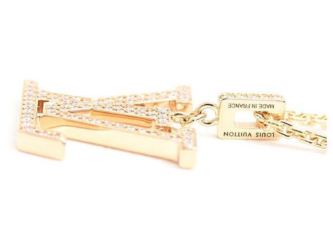 Collana Louis Vuitton 750 Oro Giallo PandaNtif LV GM Q93849 D'oro - vista 3