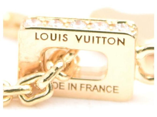Collana Louis Vuitton 750 Oro Giallo PandaNtif LV GM Q93849 D'oro - vista 6