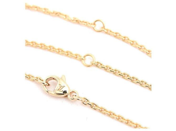 Collana Louis Vuitton 750 Oro Giallo PandaNtif LV GM Q93849 D'oro - vista 7