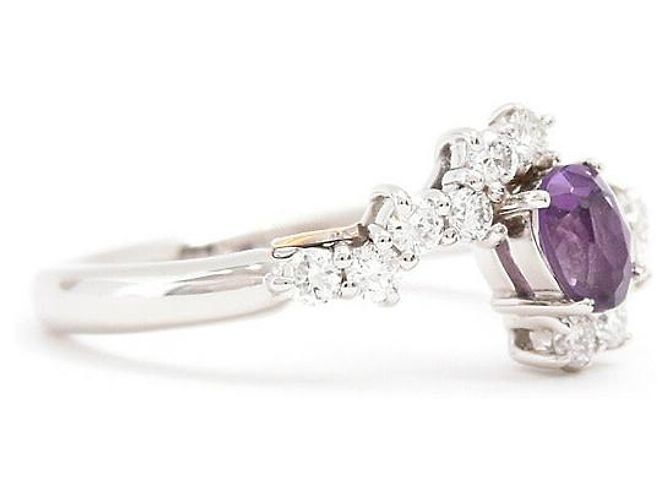 Autre Marque Anello SHOW YAMAGATA PT900 K18YG Argento - vista 3