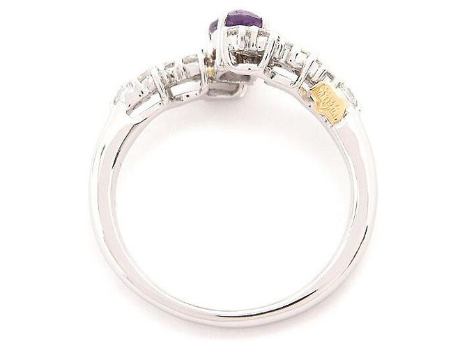 Autre Marque Anello SHOW YAMAGATA PT900 K18YG Argento - vista 4