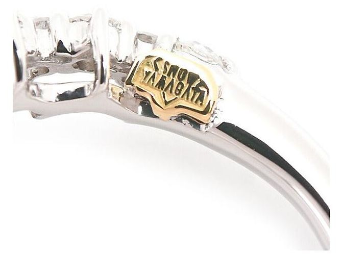 Autre Marque Anello SHOW YAMAGATA PT900 K18YG Argento - vista 5