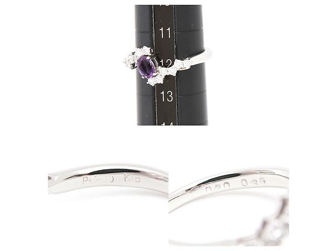 Autre Marque Anello SHOW YAMAGATA PT900 K18YG Argento - vista 6