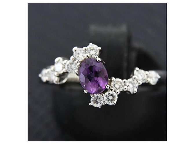 Autre Marque Anello SHOW YAMAGATA PT900 K18YG Argento - vista 9