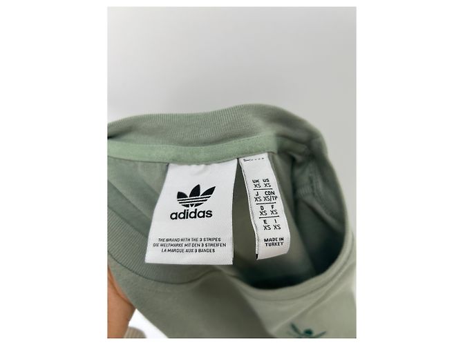 Adidas T-Shirt Grün Baumwolle XS - Ansicht 5