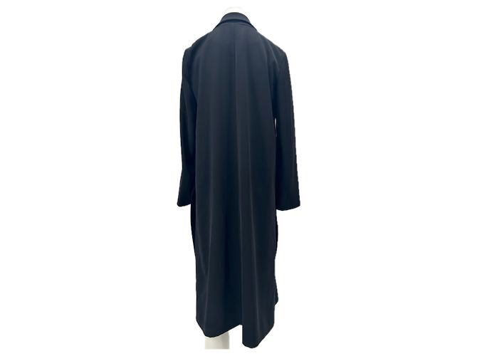 Abrigo largo de lana negro Pinko Talla 38 - vista 2