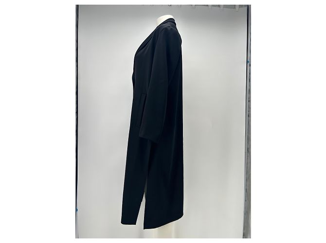 Abrigo largo de lana negro Pinko Talla 38 - vista 3