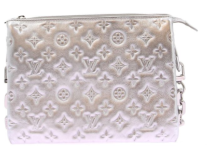 Coussin Louis Vuitton Borsa argentata in pelle "Cuscino" Argento - vista 2