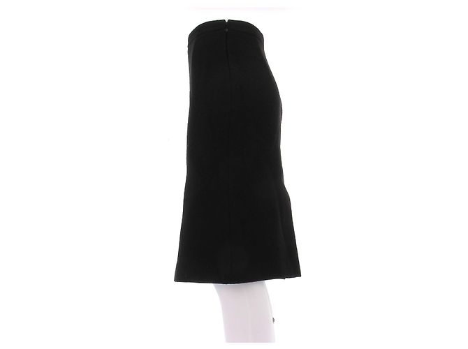 Falda midi de lana negra Prada Talla 42 Negro - vista 4