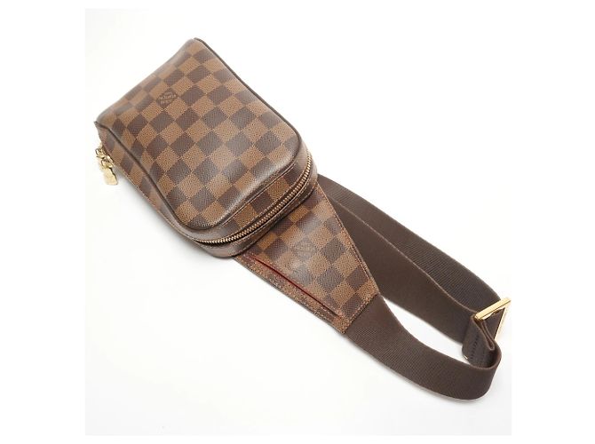 Borsa a Spalla Damier Geronimos Louis Vuitton Marrone - vista 8