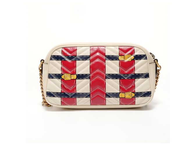 Borsa a Spalla Gucci GG Marmont Multicolore - vista 2