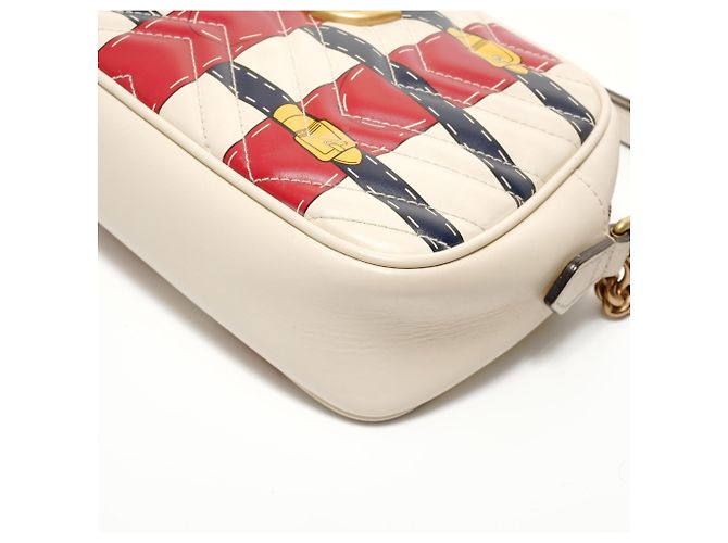 Borsa a Spalla Gucci GG Marmont Multicolore - vista 6