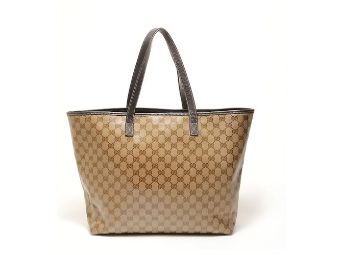 Borsa Tote GG in Cristallo Gucci Beige - vista 2