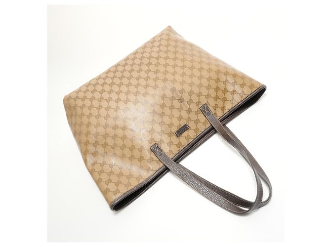 Borsa Tote GG in Cristallo Gucci Beige - vista 8