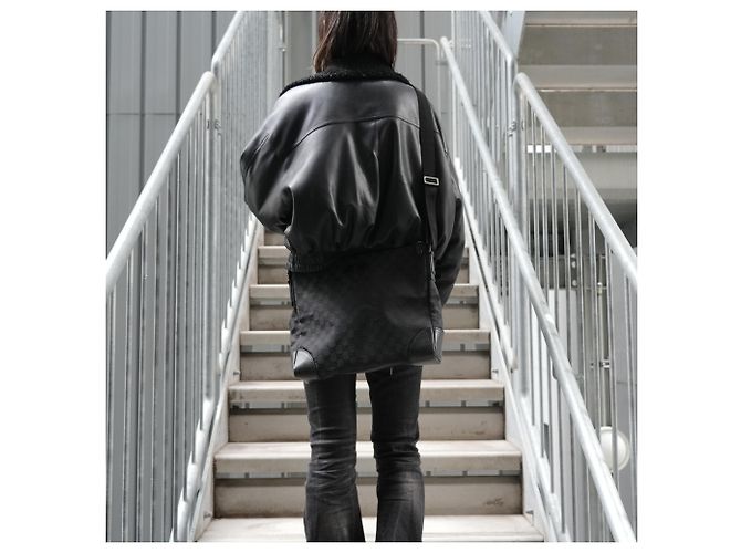 Borsa a Spalla in Tela GG Gucci Nero - vista 13