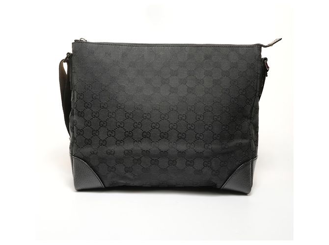 Borsa a Spalla in Tela GG Gucci Nero - vista 2