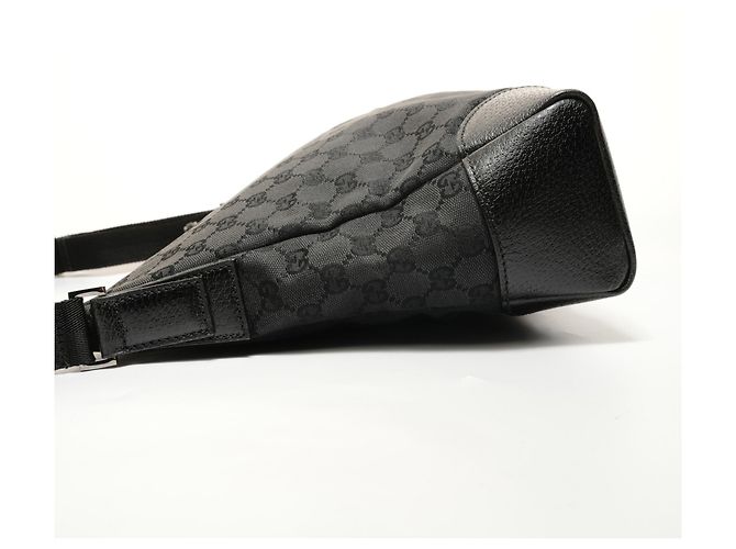 Borsa a Spalla in Tela GG Gucci Nero - vista 3