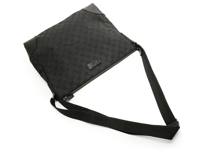 Borsa a Spalla in Tela GG Gucci Nero - vista 8