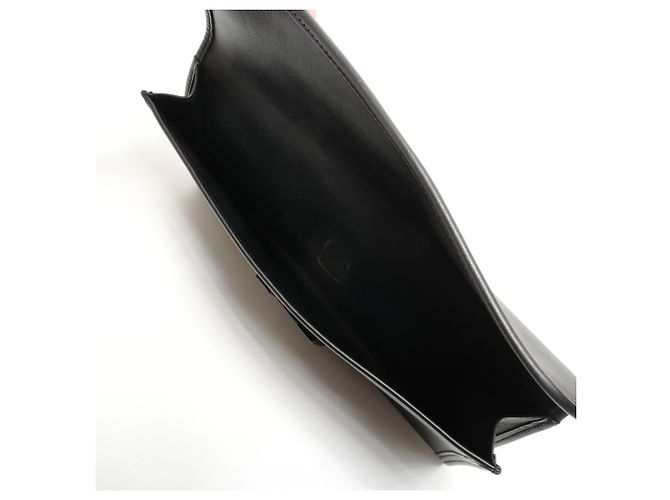 Clutch Hermès Jige Elan 29 in pelle Swift nera Nero - vista 10
