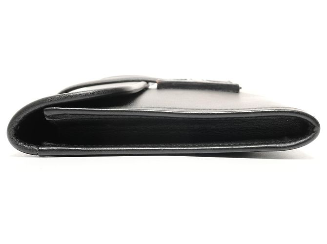 Clutch Hermès Jige Elan 29 in pelle Swift nera Nero - vista 3