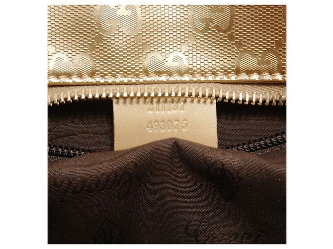 Borsa Tote Gucci GG Stampata Oro D'oro - vista 10