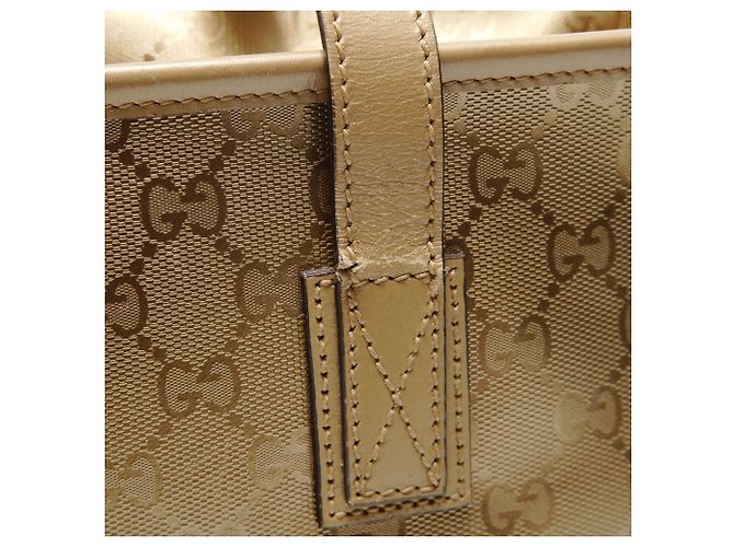 Borsa Tote Gucci GG Stampata Oro D'oro - vista 13