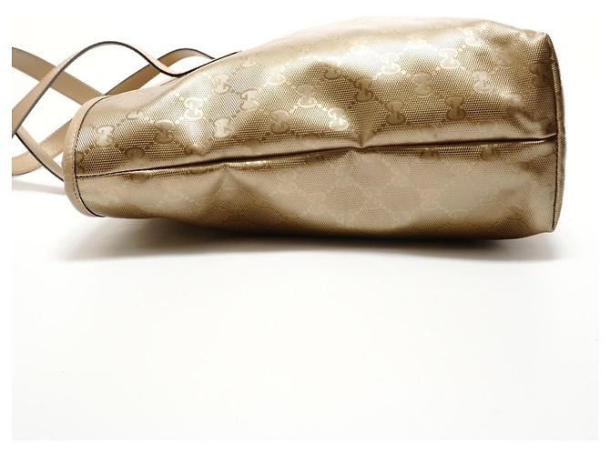 Borsa Tote Gucci GG Stampata Oro D'oro - vista 3