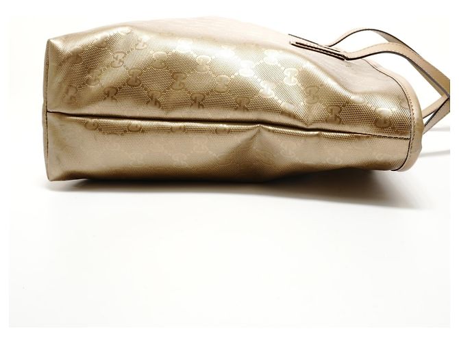 Borsa Tote Gucci GG Stampata Oro D'oro - vista 4