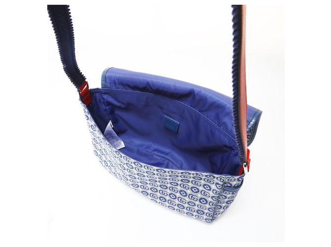 Borsa a Spalla Gucci GG Canvas Star, Blu - vista 12
