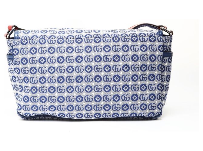 Borsa a Spalla Gucci GG Canvas Star, Blu - vista 2