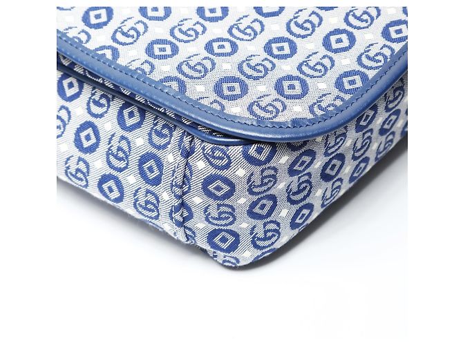 Borsa a Spalla Gucci GG Canvas Star, Blu - vista 5