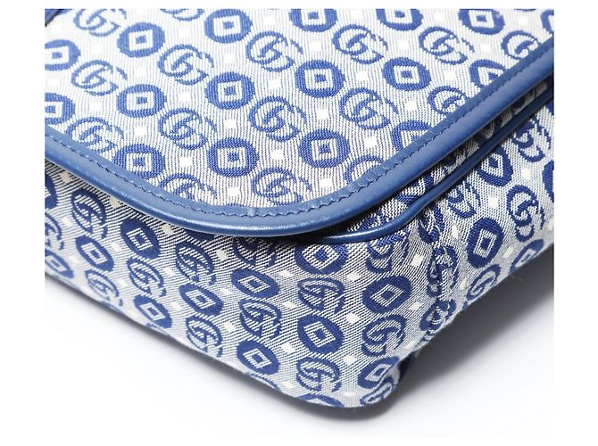 Borsa a Spalla Gucci GG Canvas Star, Blu - vista 6