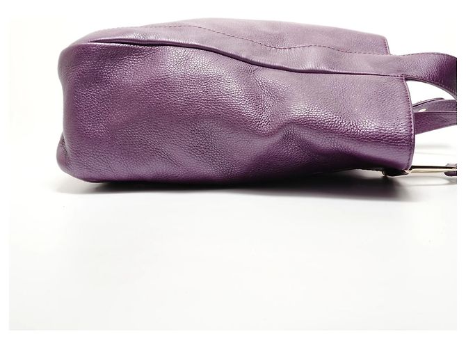 Bolsa tote de couro roxa Gucci Roxo - vista 4