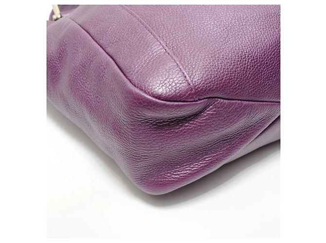 Bolsa tote de couro roxa Gucci Roxo - vista 5