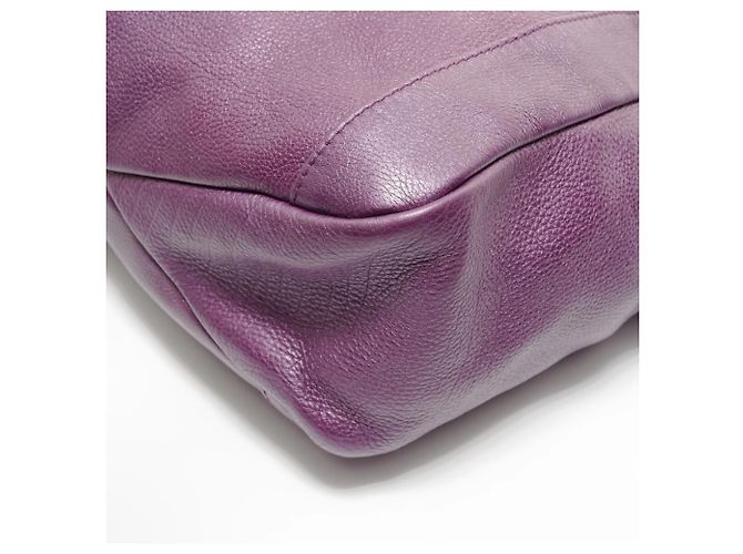 Bolsa tote de couro roxa Gucci Roxo - vista 6