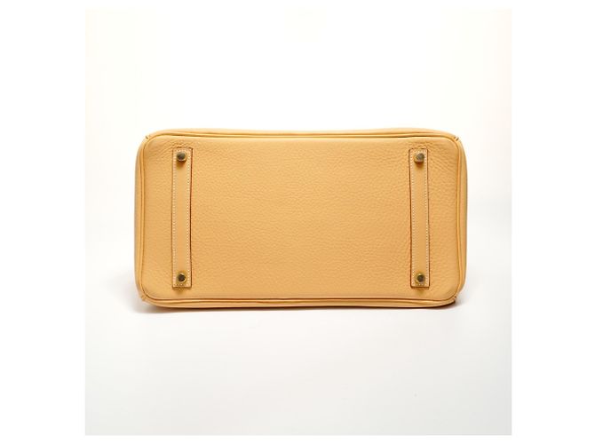 Borsa Hermès Birkin 35 Togo Giallo - vista 7