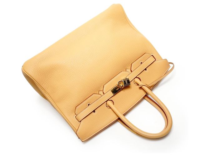 Borsa Hermès Birkin 35 Togo Giallo - vista 8