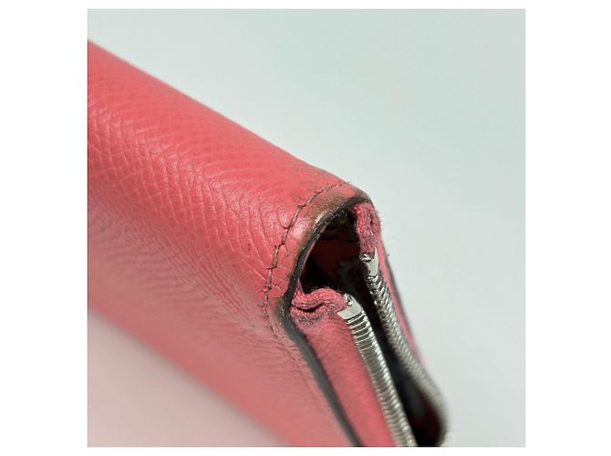 Portafoglio Lungo Azap di Hermès in Rosa Azalee - vista 4