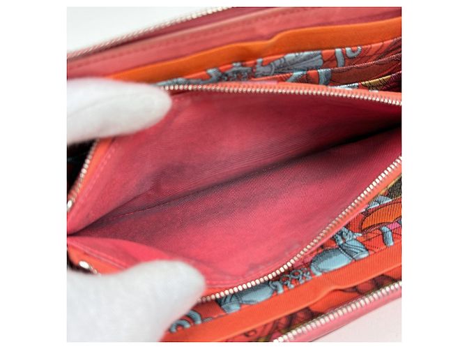 Portafoglio Lungo Azap di Hermès in Rosa Azalee - vista 8